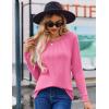 imageZeagoo Women Long Sleeve Shirts Casual Tops Blouses Fashion Pleated Tunic Fall Clothes 2024Rose Pink
