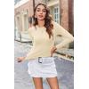 imageZeagoo Women Y2K Crewneck Long Sleeve Slim Fit T Shirt Going Out Fall Fashion Basic TopsApricot