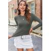imageZeagoo Women Y2K Crewneck Long Sleeve Slim Fit T Shirt Going Out Fall Fashion Basic TopsDark Grey