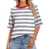 Gray and White Striped