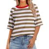 Khaki and White Striped