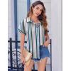 imageZeagoo Short Sleeve Summer Tops for Women Casual Button Down Shirts SolidStriped Business Work BlousesTw721