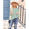imageZeagoo Tunic Tops for Women 2025 Spring Long Sleeve Shirts Dressy Casual Crewneck Pleated Cute Tops Side Split SweatshirtsIce Green