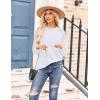 imageZeagoo Tunic Tops for Women 2025 Spring Long Sleeve Shirts Dressy Casual Crewneck Pleated Cute Tops Side Split SweatshirtsWhite