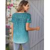 imageZeagoo Women Tunic Tops Dressy Casual Summer Short Sleeve Shirts Floral Loose Fit Pleated Boho Top SXXLXh363