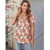 imageZeagoo Women Tunic Tops Dressy Casual Summer Short Sleeve Shirts Floral Loose Fit Pleated Boho Top SXXLXh378