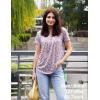 imageZeagoo Women Tunic Tops Dressy Casual Summer Short Sleeve Shirts Floral Loose Fit Pleated Boho Top SXXLXh388