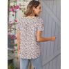imageZeagoo Women Tunic Tops Dressy Casual Summer Short Sleeve Shirts Floral Loose Fit Pleated Boho Top SXXLXh388