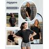 imageZeagoo Womens TShirts Short Sleeve Tops Summer Casual Blouse Crew Neck Basic Shirt 2 Pack Loose Fit TeeAablack