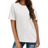imageZeagoo Womens TShirts Short Sleeve Tops Summer Casual Blouse Crew Neck Basic Shirt 2 Pack Loose Fit TeeBlack white