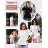 imageZeagoo Womens TShirts Short Sleeve Tops Summer Casual Blouse Crew Neck Basic Shirt 2 Pack Loose Fit TeeBlack white