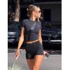 imageZeagoo Fitted T Shirts for Women 2 or 3 Piece Short Sleeve Shirts Summer Basic Crewneck Y2k TopsZblackWhiteDark Grey