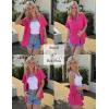 imageZeagoo Womens Button Down Shirts Casual Short Sleeve Dress Shirt Textured Collared Summer Work BlouseHot Pink