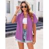 imageZeagoo Womens Button Down Shirts Casual Short Sleeve Dress Shirt Textured Collared Summer Work BlouseLavender