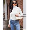 imageZeagoo Womens Long Sleeve Shirts Mock Neck Turtleneck Slim Fitted Basic Crop Tops 2024 Fashion Casual TShirts1 Packwhite
