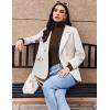 imageZeagoo Womens Long Sleeve Shirts Mock Neck Turtleneck Slim Fitted Basic Crop Tops 2024 Fashion Casual TShirtsWhitebrown
