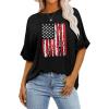 imageZeagoo Women Oversized TShirt Summer Casual Short Sleeve Loose Tee TopsBlack1