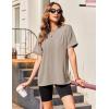 imageZeagoo Women Oversized TShirt Summer Casual Short Sleeve Loose Tee TopsBrown