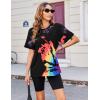 imageZeagoo Women Oversized TShirt Summer Casual Short Sleeve Loose Tee TopsRainbow
