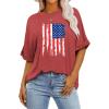 imageZeagoo Women Oversized TShirt Summer Casual Short Sleeve Loose Tee TopsRed1