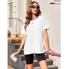 imageZeagoo Women Oversized TShirt Summer Casual Short Sleeve Loose Tee TopsWhite
