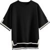 imageZeagoo Womens Knit Short Sleeve Tops Summer Pullover Blouse Basic Casual ShirtBlack
