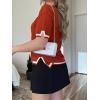imageZeagoo Womens Knit Short Sleeve Tops Summer Pullover Blouse Basic Casual ShirtCaramel