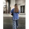 imageZeagoo Womens Knit Short Sleeve Tops Summer Pullover Blouse Basic Casual ShirtNavy Blue