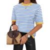 Stripe Blue White-1