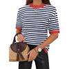 Stripe Navy Blue White-1