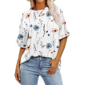 imageZeagoo Women Oversized TShirt Summer Casual Short Sleeve Loose Tee TopsBf112