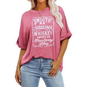 imageZeagoo Women Oversized TShirt Summer Casual Short Sleeve Loose Tee TopsBrick Red