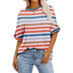 imageZeagoo Women Oversized TShirt Summer Casual Short Sleeve Loose Tee TopsTw793