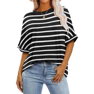 imageZeagoo Women Oversized TShirt Summer Casual Short Sleeve Loose Tee TopsTw876