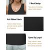 imageZeagoo Womens Ribbed Tank Tops 2024 V Neck Slim Fit Knit Sleeveless Shirts Casual Basic TeeBlack