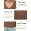 imageZeagoo Womens Ribbed Tank Tops 2024 V Neck Slim Fit Knit Sleeveless Shirts Casual Basic TeeBrown