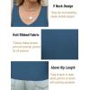 imageZeagoo Womens Ribbed Tank Tops 2024 V Neck Slim Fit Knit Sleeveless Shirts Casual Basic TeeNavy Blue