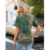 imageZeagoo Womens Summer Tops Short Sleeve Casual Shirts Floral Tee Trendy 2025 Basics V Neck Plain TshirtPa171