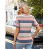 imageZeagoo Womens Summer Tops Short Sleeve Casual Shirts Floral Tee Trendy 2025 Basics V Neck Plain TshirtTw669