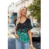imageZeagoo Womens Summer Tops Short Sleeve Casual Shirts Floral Tee Trendy 2025 Basics V Neck Plain TshirtZw694