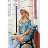 imageZeagoo Womens Summer Tops Short Sleeve Casual Shirts Floral Tee Trendy 2025 Basics V Neck Plain TshirtZw89
