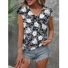 imageZeagoo 2025 Womens Tank Top V Neck Eyelet T Shirts Cap Sleeve Tops Loose Fit Blouses Dressy Casual Summer Basic ShirtsAwhite Lily 2