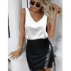 imageZeagoo Women 2025 Silk Satin Tank Tops Dressy V Neck Camisole Blouse Casual Sleeveless Cami Summer Tanks ShirtAawhite