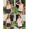 imageZeagoo Women 2025 Silk Satin Tank Tops Dressy V Neck Camisole Blouse Casual Sleeveless Cami Summer Tanks ShirtAchampagne