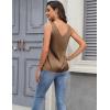 imageZeagoo Women 2025 Silk Satin Tank Tops Dressy V Neck Camisole Blouse Casual Sleeveless Cami Summer Tanks ShirtBrown