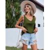 imageZeagoo Women 2025 Silk Satin Tank Tops Dressy V Neck Camisole Blouse Casual Sleeveless Cami Summer Tanks ShirtCarmy Green