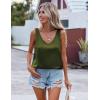 imageZeagoo Women 2025 Silk Satin Tank Tops Dressy V Neck Camisole Blouse Casual Sleeveless Cami Summer Tanks ShirtCarmy Green