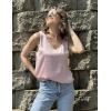 imageZeagoo Women 2025 Silk Satin Tank Tops Dressy V Neck Camisole Blouse Casual Sleeveless Cami Summer Tanks ShirtDark Pink