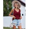 imageZeagoo Women 2025 Silk Satin Tank Tops Dressy V Neck Camisole Blouse Casual Sleeveless Cami Summer Tanks ShirtWine Red