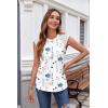 imageZeagoo Womens Lace Cap Sleeve Tops Pleated Crewneck Summer Tank Tops 2025 Dressy Casual Sleeveless Shirts BlouseBlue Flower